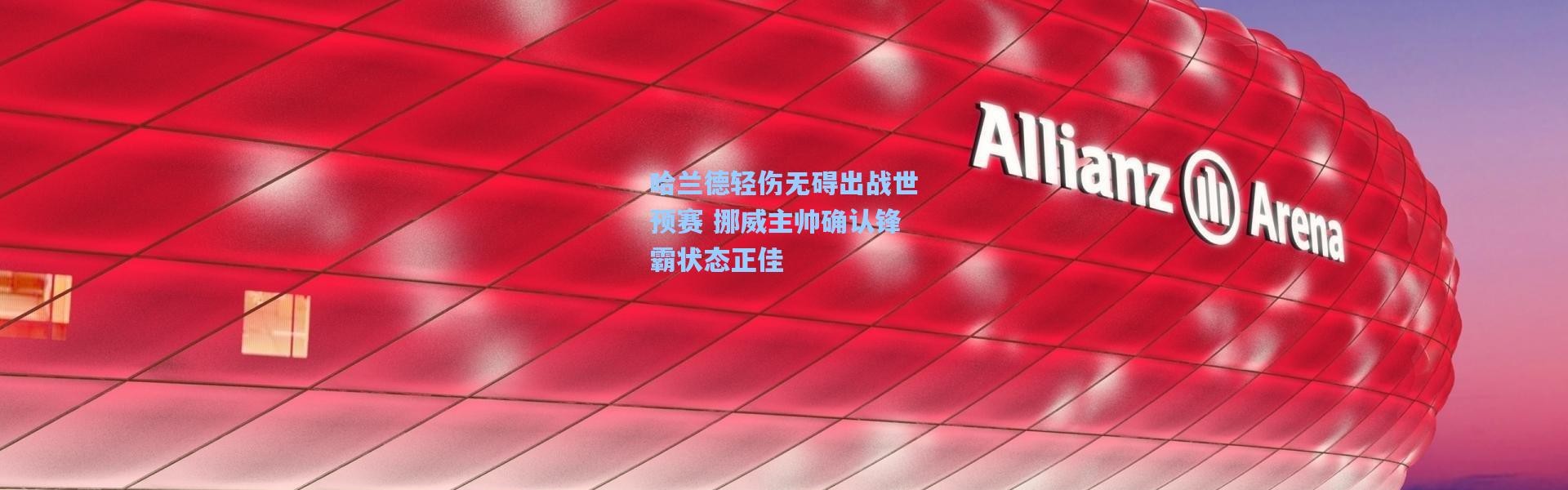 哈兰德轻伤无碍出战世预赛 挪威主帅确认锋霸状态正佳