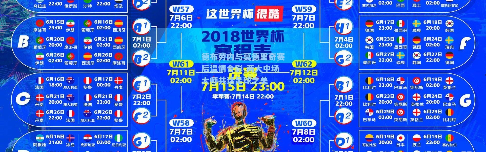 德布劳内与莫德里奇赛后温情合影 两大中场大师共话足球之美